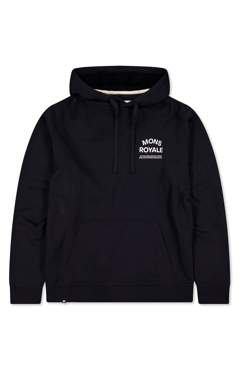 Mons Royale Inversion Merino Hoodie - Men's, Alternate, color, Black