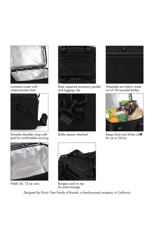 Picnic Time Tarana Superthick Large Cooler Bag In Black