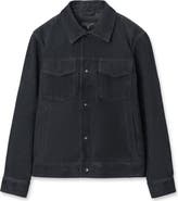 rag & bone Suede Trucker Jacket