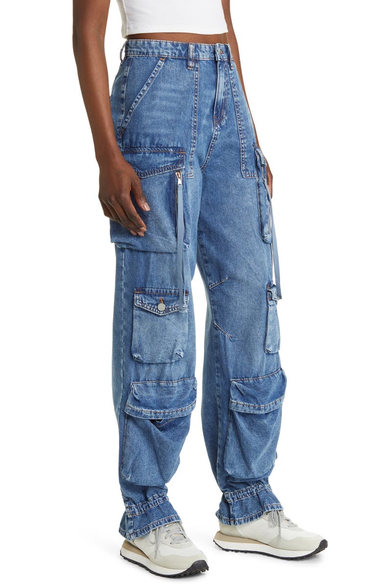 BLANKNYC Cargo Denim Joggers, Alternate, color,