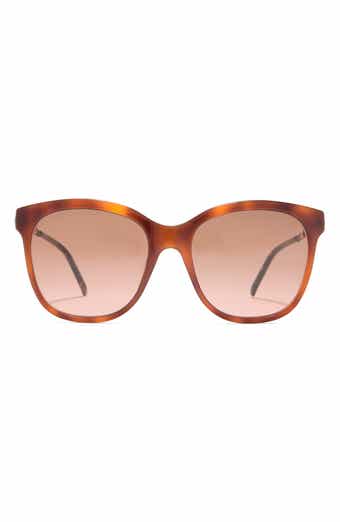 Gucci 56mm Square Sunglasses
