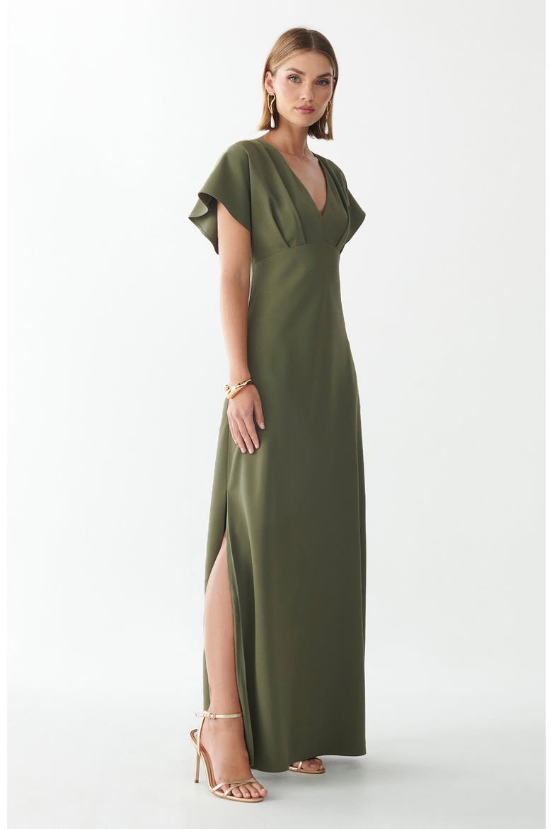 Aura Maxi Dress, Alternate, color, Olive