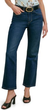 Favorite Daughter The Dot Mid Rise Straight Ankle Jeans