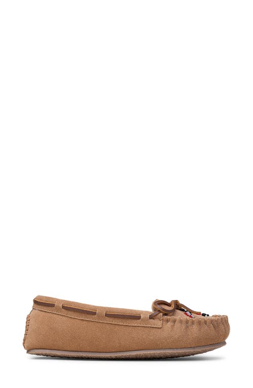 Minnetonka Thunderbird Animikii Faux Fur Lined Slipper In Brown