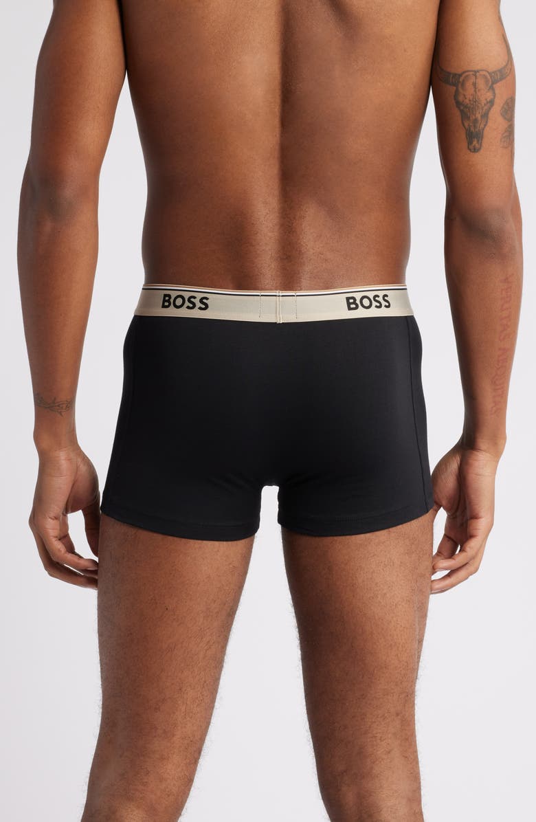 HUGO Assorted 3-Pack Power Stretch Cotton Boxer Briefs, Alternate, color, 