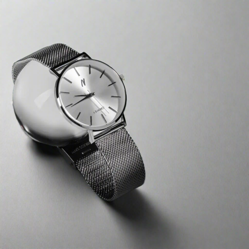 Ncmprbl Advance Chrome Mesh Strap Watch, 36mm In Silver