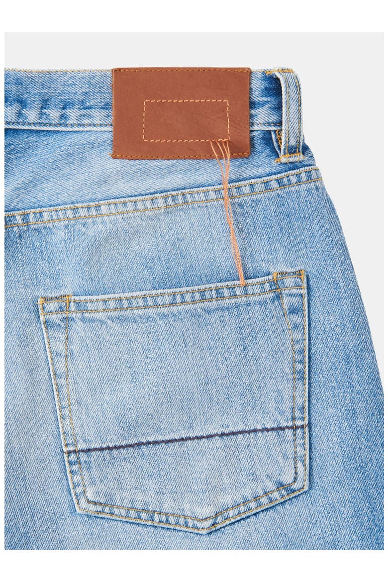 Winonaj Japan Selvedge Bleach Wash Denim Shorts, Alternate, color, LIGHT BLUE
