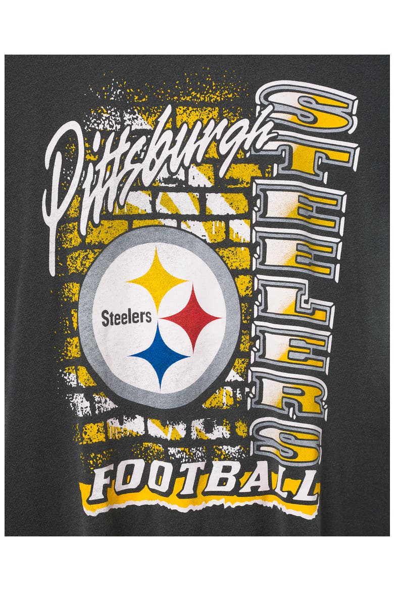 Pittsburgh Steelers Brick Graphic T-Shirt, Alternate, color, TRUE BLACK
