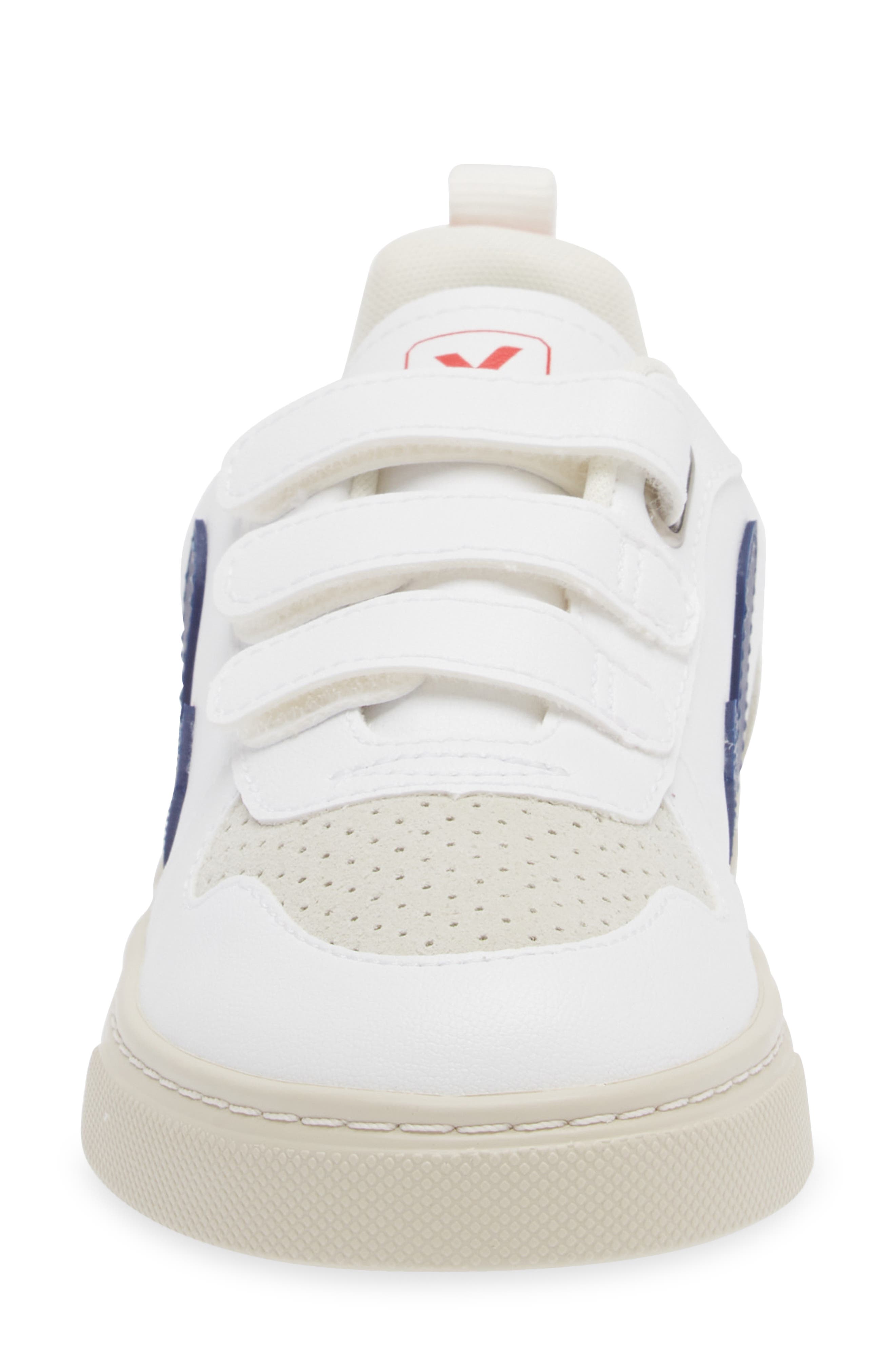 Veja Kids' V-10 Sneaker, Alternate, color, White/ Cobalt/ Pekin