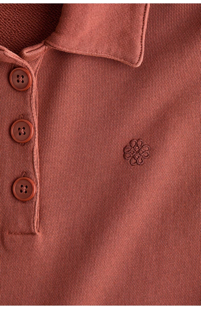 H&M Loose-fit Polo Shirt, Alternate, color, Rust Red