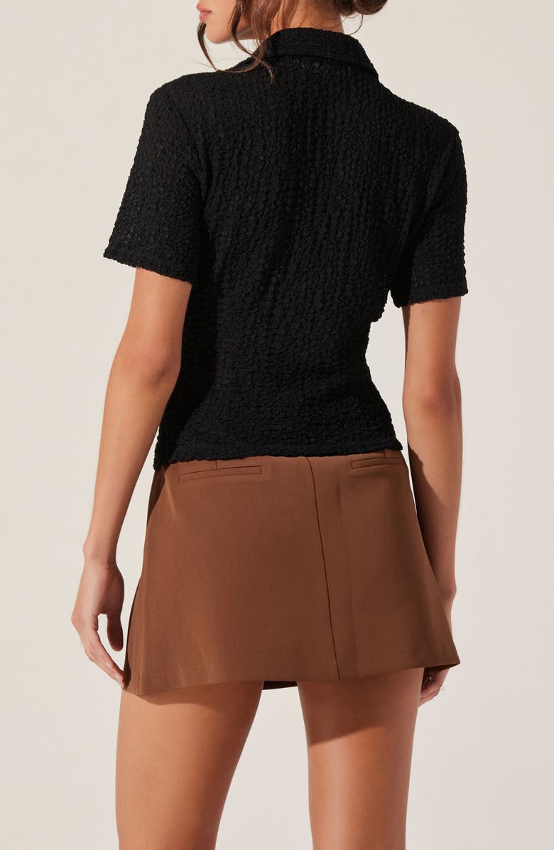 ASTR the Label Puckered Short Sleeve Top, Alternate, color, 