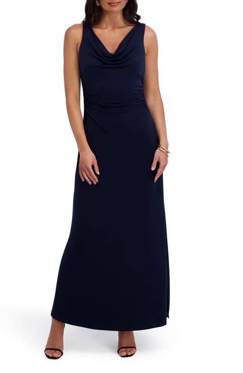 Cowl Neck Midi Sundress