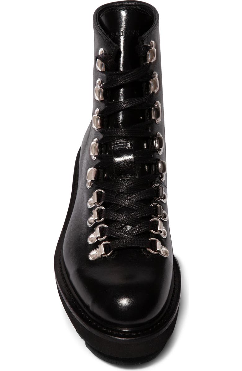 AllSaints Wanda Genuine Shearling Lug Sole Combat Boot, Alternate, color,