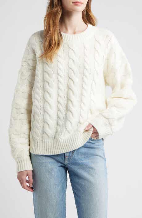 All in Favor Oversize Cable Knit Sweater