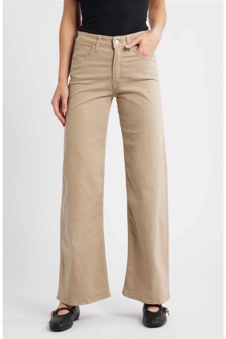 Alena High Waist Wide Leg Jeans, Main, color, FRENCH BEIGE SATEEN