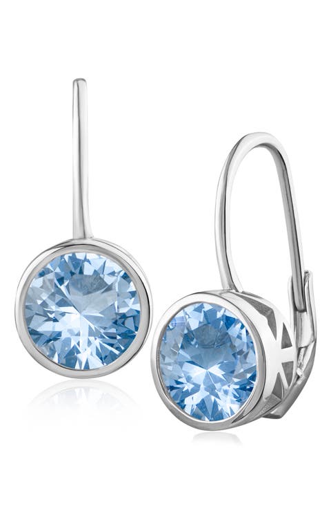 5ct. t.w. Bezel Cubic Zirconia Drop Earrings