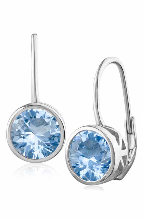 5ct. t.w. Bezel Cubic Zirconia Drop Earrings