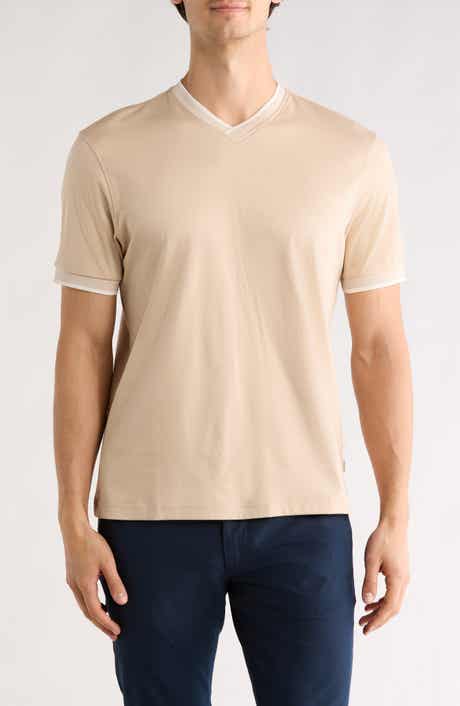 Bugatchi Pima Cotton V-Neck T-Shirt