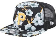 New Era Men's New Era Black Pittsburgh Pirates Adventure Pattern Golfer Trucker Snapback Hat