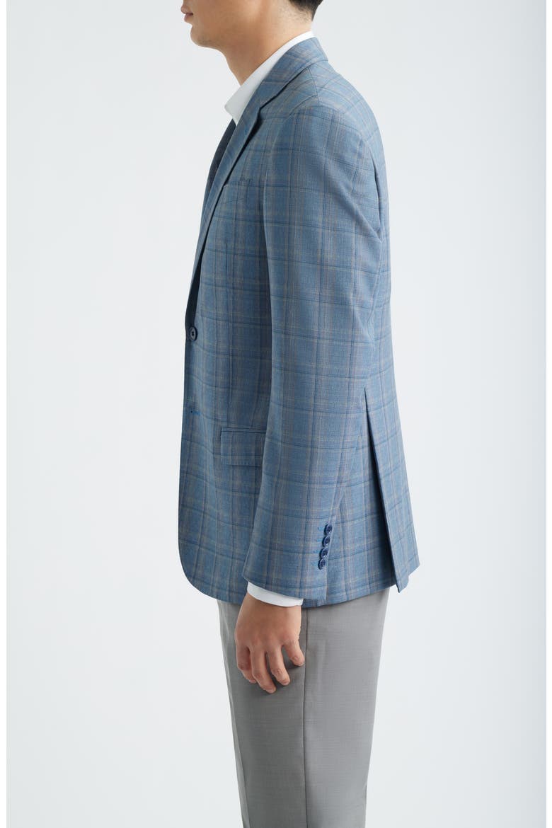 Dusty Teal Check Virgin Wool Sport Coat, Alternate, color, DUSTY TEAL