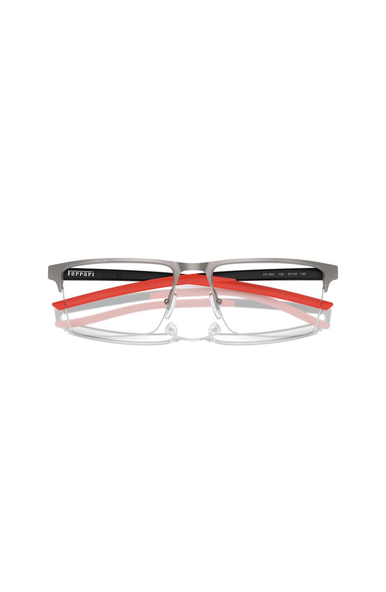 Scuderia Ferrari 55mm Rectangle optical glasses, Alternate, color, Grey