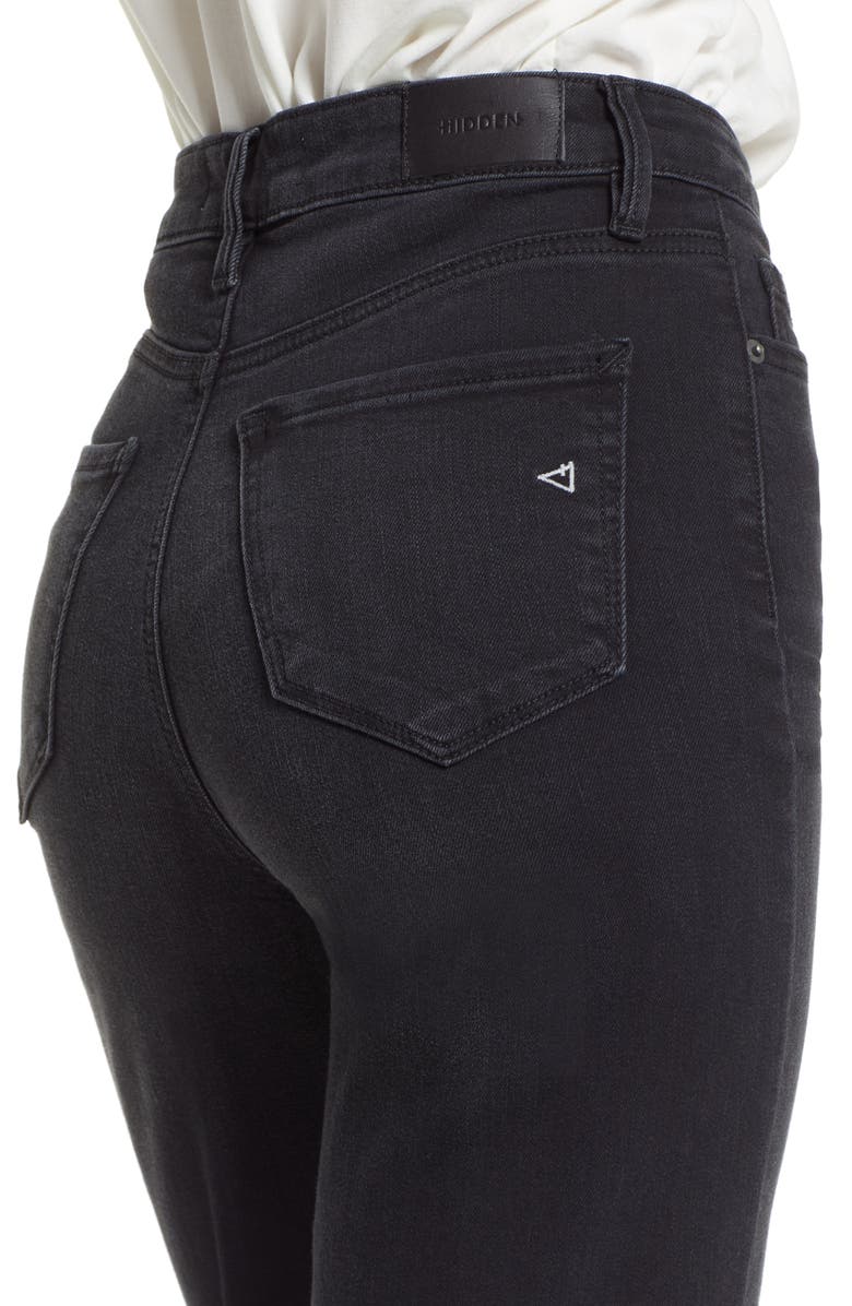 HIDDEN JEANS Raw Hem Ankle Straight Leg Jeans, Alternate, color,