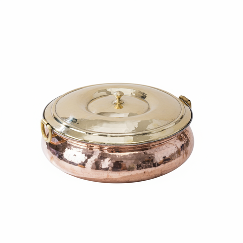Copper Hammered Braiser - Copper Chafing Dish