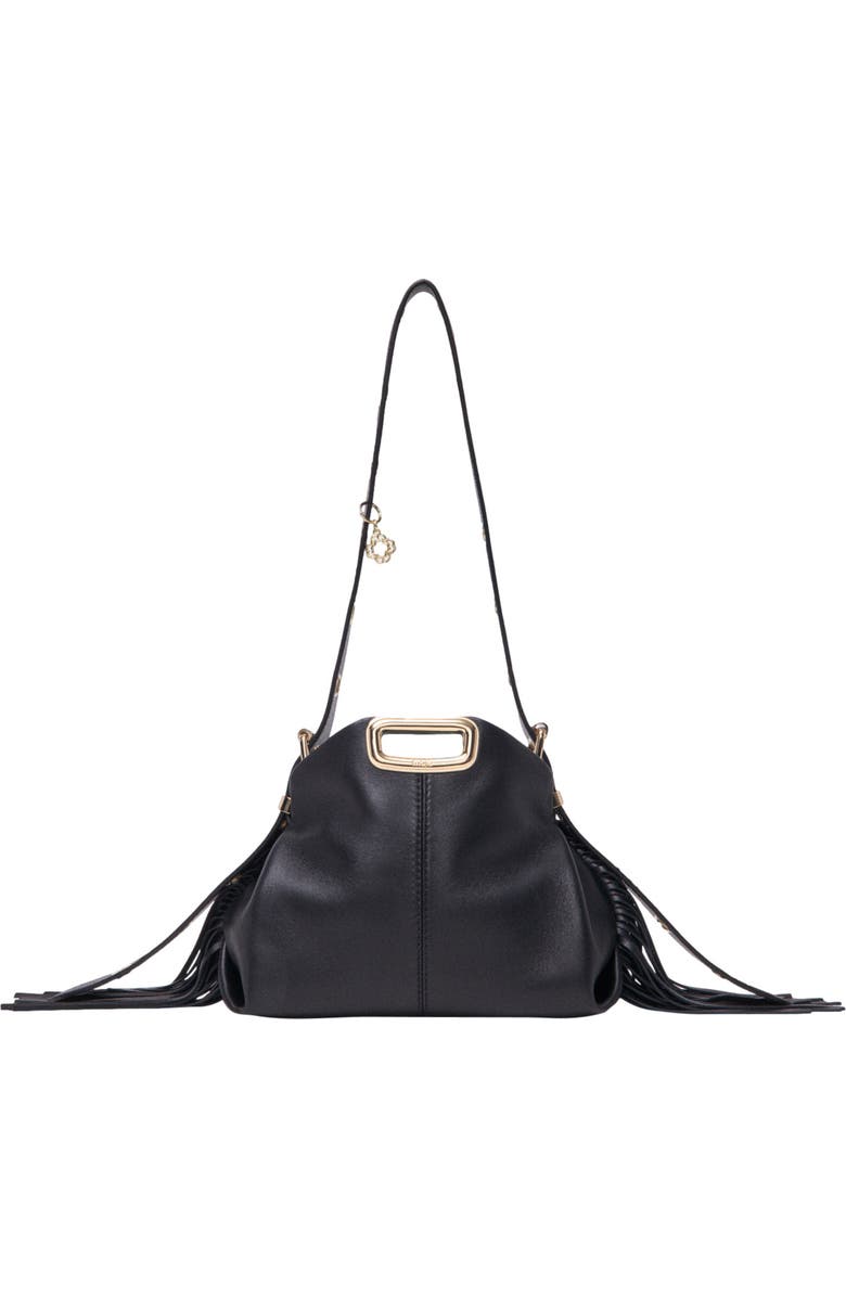 maje Gold handle Miss M Mini bag, Main, color, Black