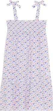 Vilebrequin Girls Organic Cotton voile Dress Micro Ronde des Tortues