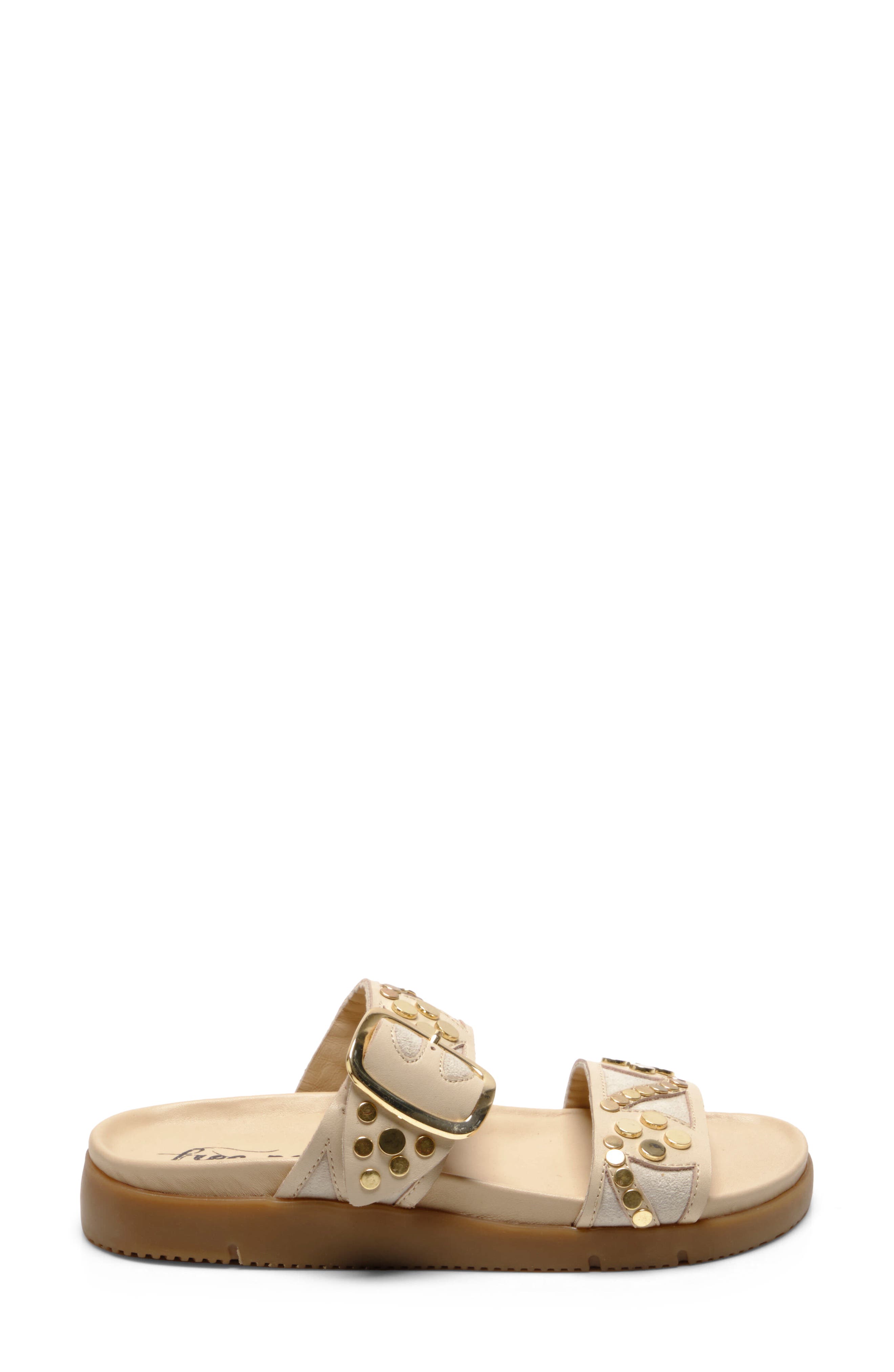 Free People Revelry Studded Slide Sandal, Alternate, color, Plaster
