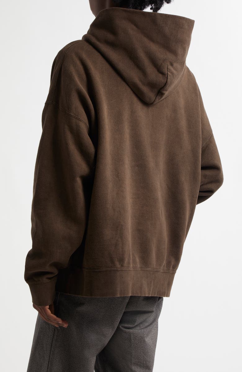 VISVIM Amplus Cotton Fleece Hoodie, Alternate, color, Dark Mud