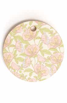 Cosmos Cream Wood Cutting Board