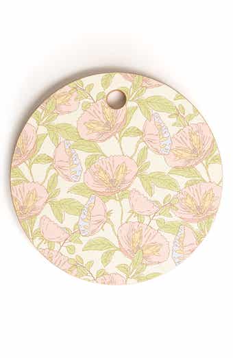 Cosmos Cream Wood Cutting Board