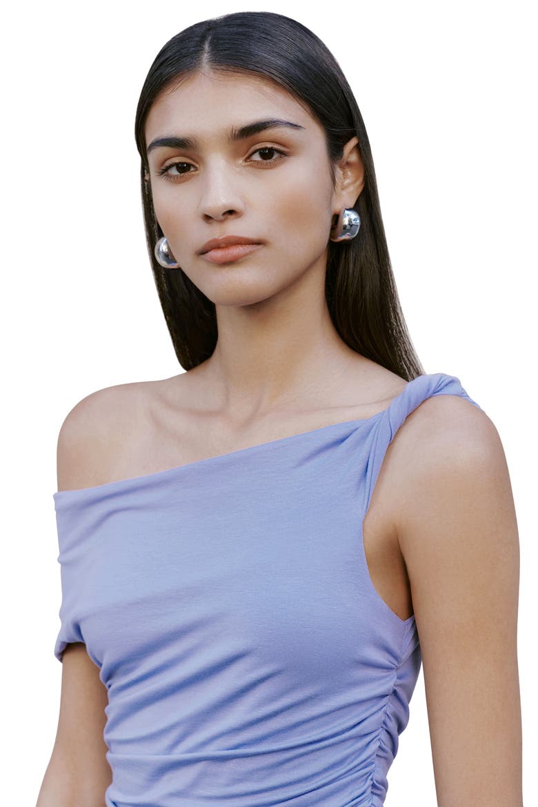 Manon Off the Shoulder Maxi Dress, Alternate, color, PERIWINKLE