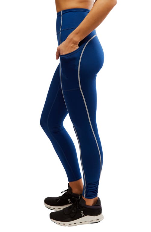 Free People You're A Peach Leggings In Skyline In Blue