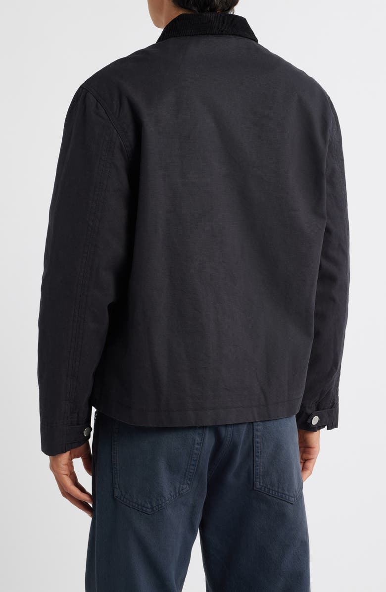 Wax London Mason Cotton Canvas Jacket, Alternate, color, Black