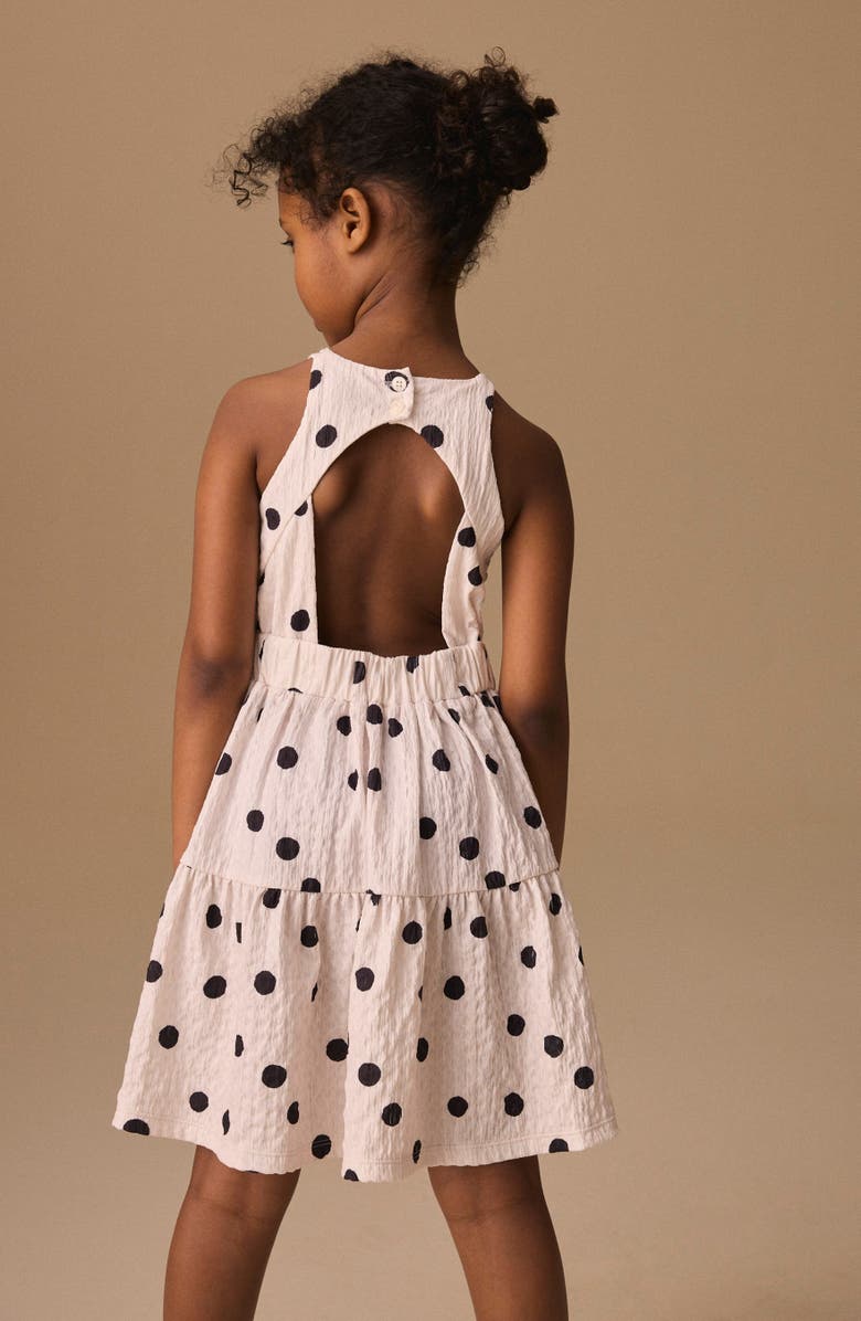 NEXT Kids' Polka Dot Crinkle Dress, Alternate, color, Multi