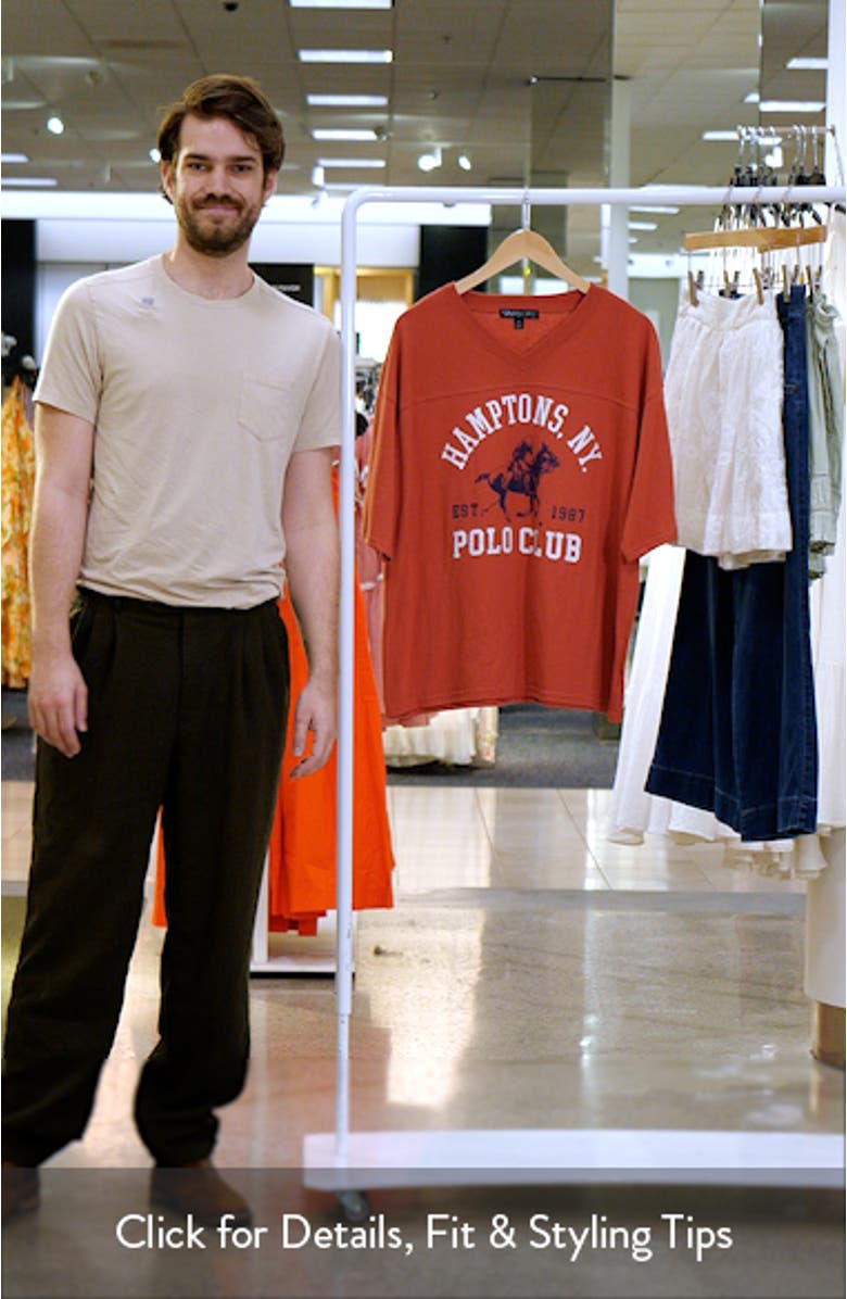 Hamptons Polo Club V-Neck Graphic T-Shirt, sales video thumbnail