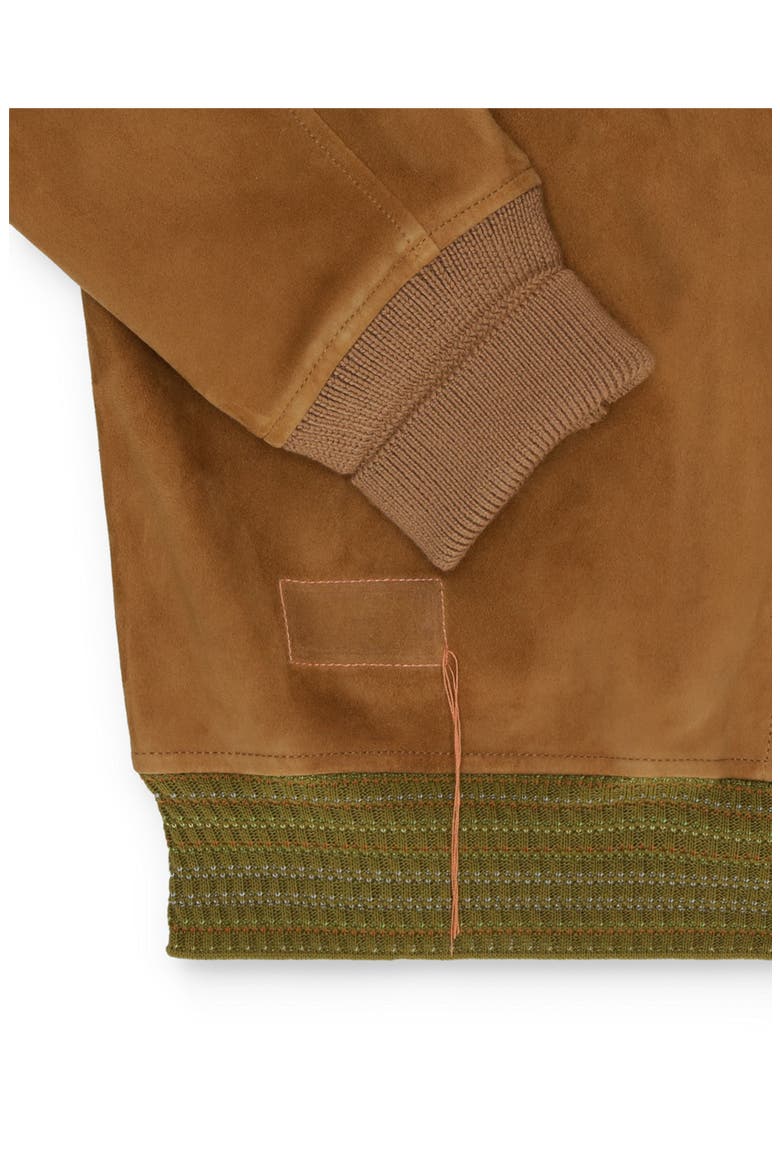 Cruiser Suede Bomber Jacket, Alternate, color, CAMEL