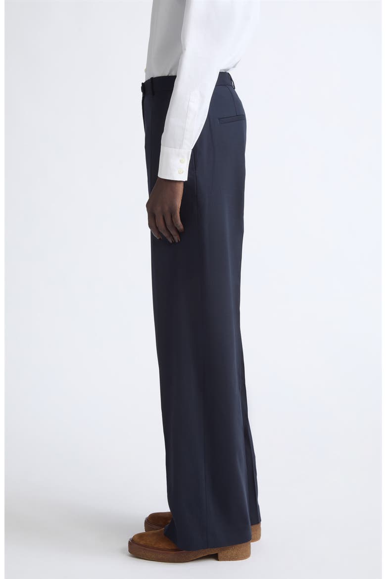 Low Waist Loose Fit Wide Leg Trousers, Alternate, color, DARK BLUE