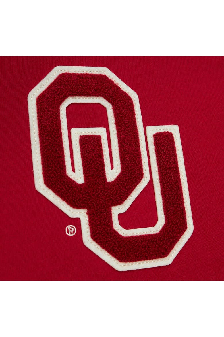 Men's Mitchell & Ness Crimson Oklahoma Sooners Team Legacy French Terry Pullover Hoodie, Alternate, color, Crimson