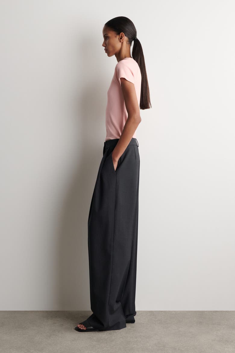 Slim Cotton T-Shirt, Alternate, color, PINK