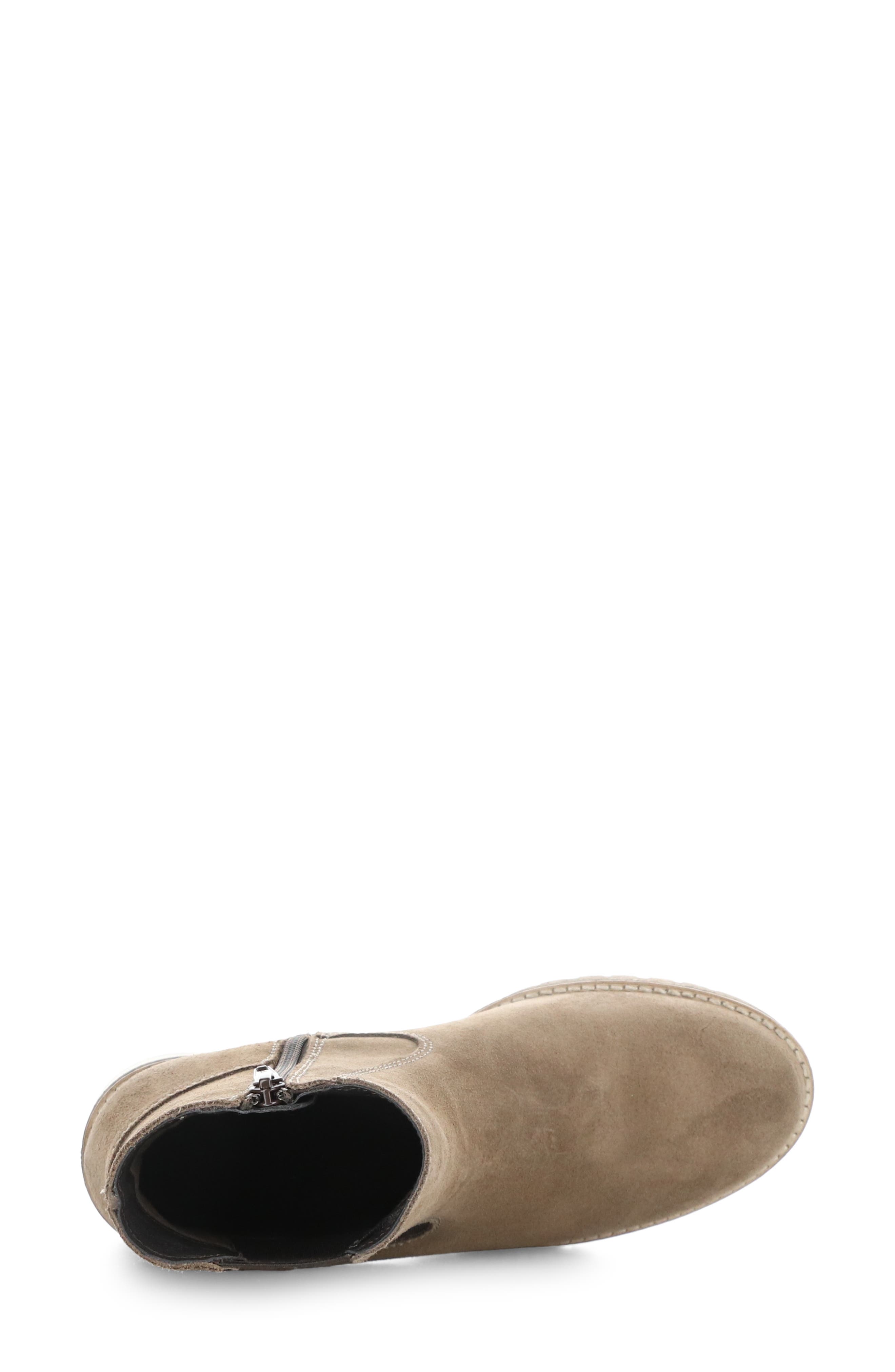 Bos. & Co. Mercy Waterproof Zip Bootie, Alternate, color, Taupe Suede