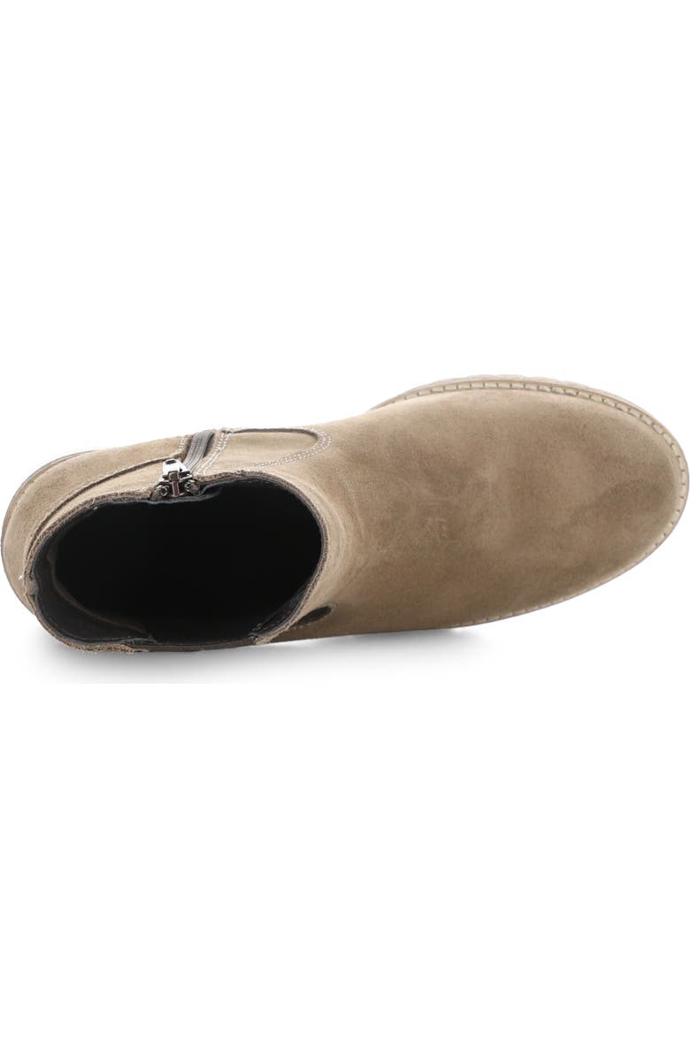 Bos. & Co. Mercy Waterproof Zip Bootie, Alternate, color, Taupe Suede