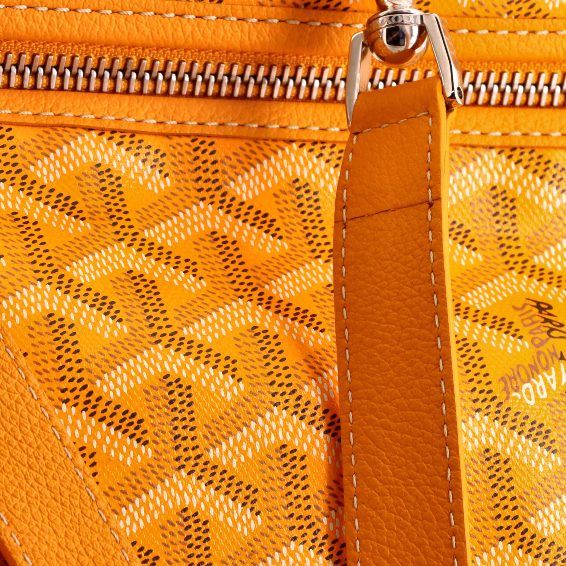 Pre-Owned Goyard Saint Leger Briefcase Backpack Coated Canvas, Alternate, color, Yellow