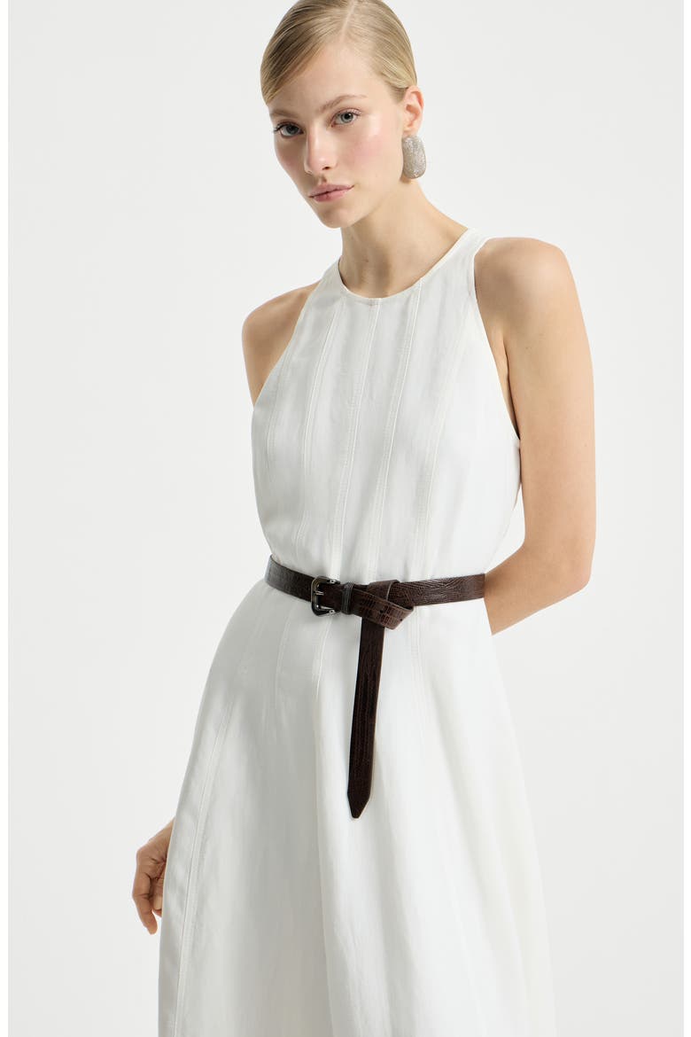 Fluid dress, Alternate, color, White