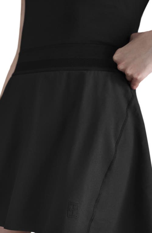 Nike Court Ace Advantage Dri-fit High Waist Tennis Skirt In Black