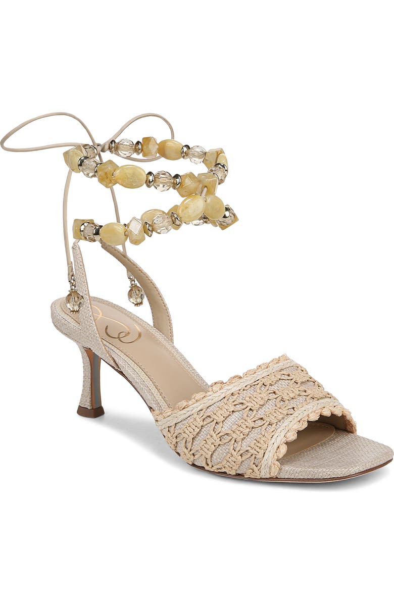 Sam Edelman Pamela Ankle Strap Sandal, Main, color, Linen Se/Light Natur