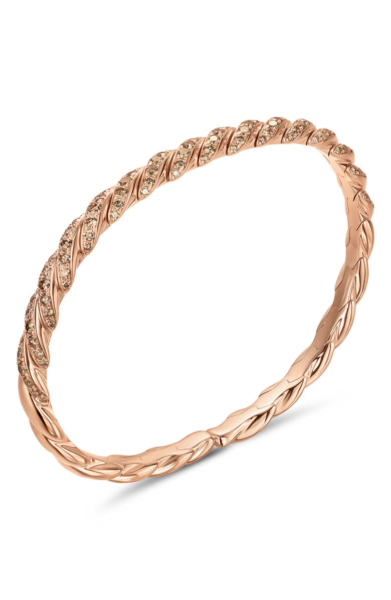 David Yurman Sculpted Cable Flex Bracelet, Alternate, color, Gold