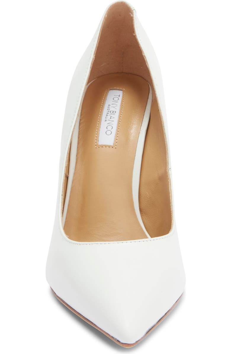 Tony Bianco Anja Pointed Toe Pump, Alternate, color, Milk Capretto